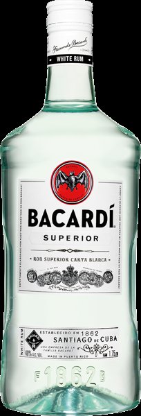 Bacardi product packaging