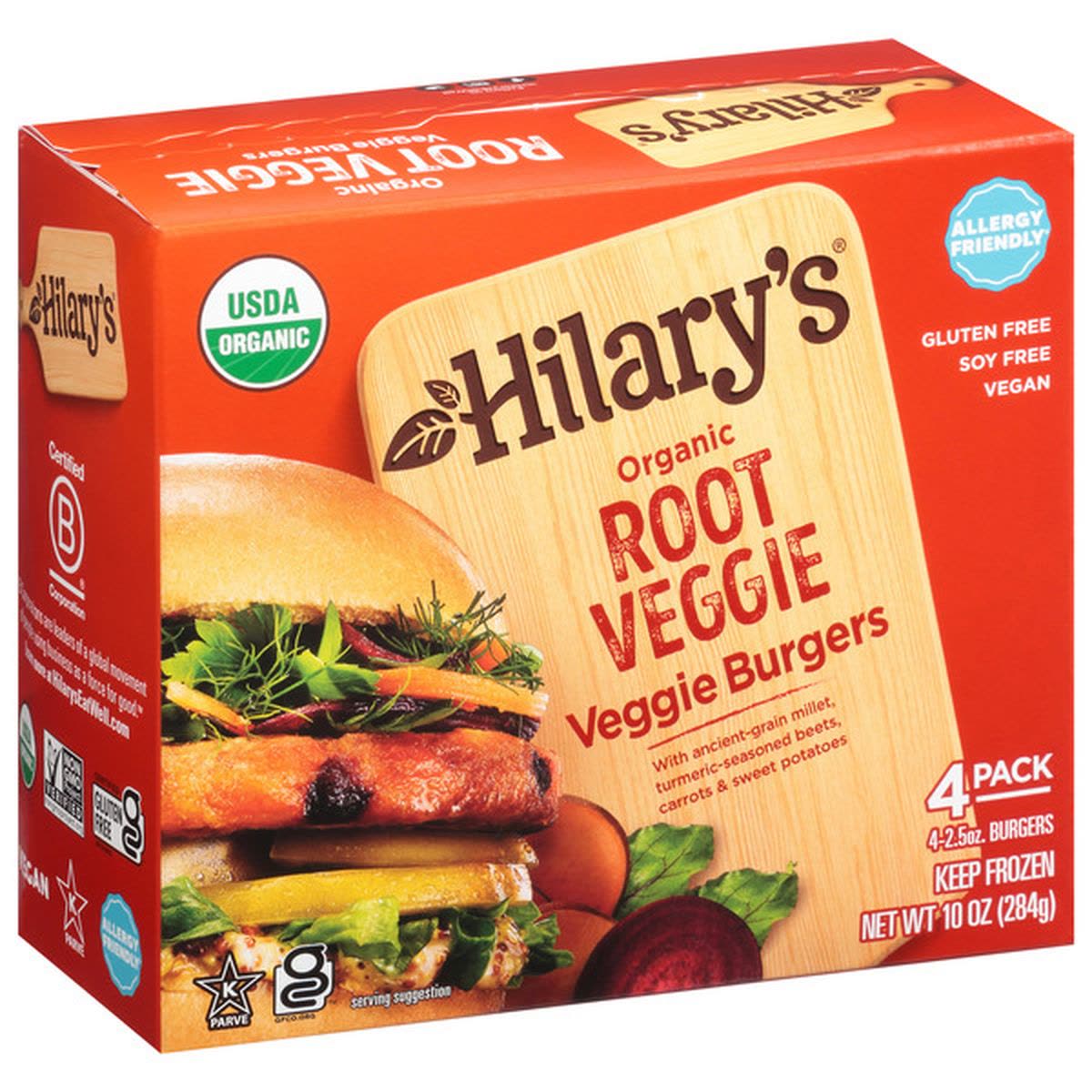 Hilary's product packaging