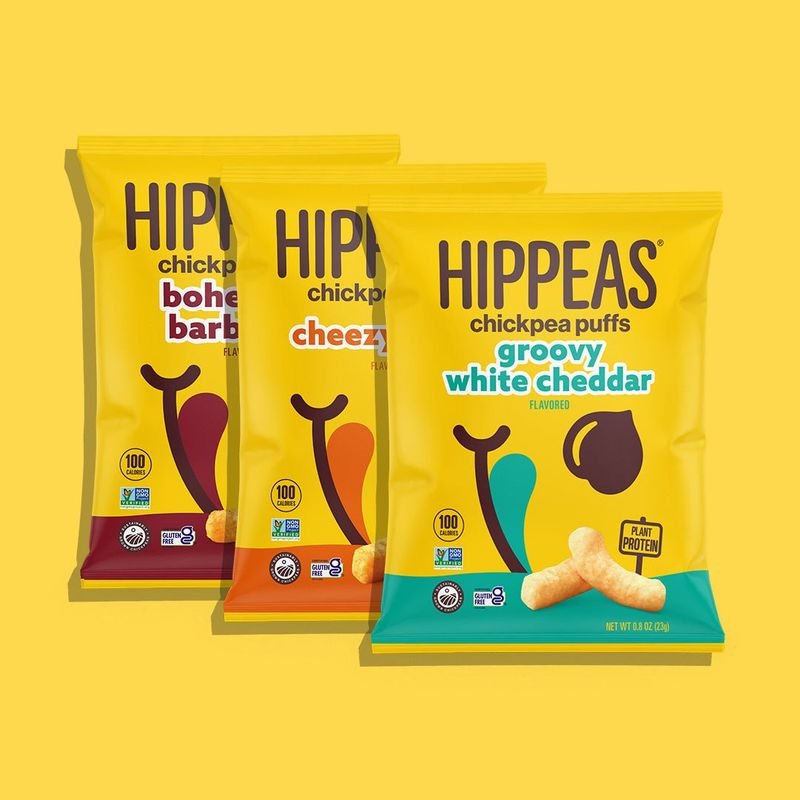 Hippeas product packaging