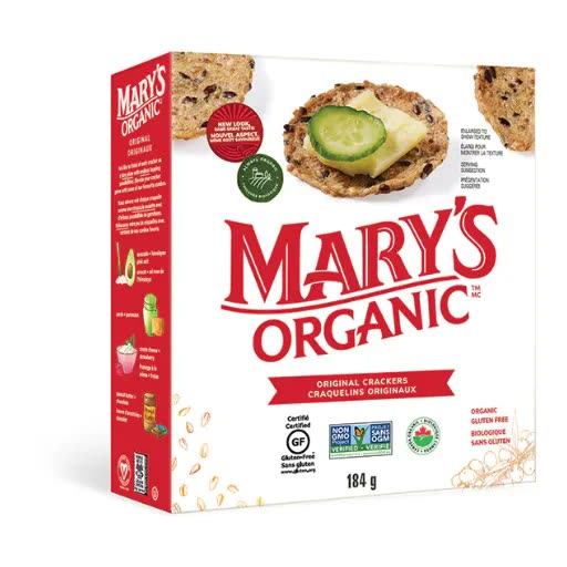 Mary's Gone Crackers product packaging