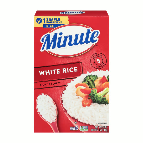 Minute Rice product packaging