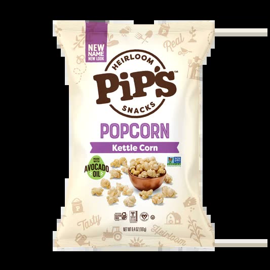 Pipcorn product packaging