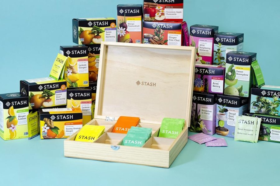 Stash Tea product packaging