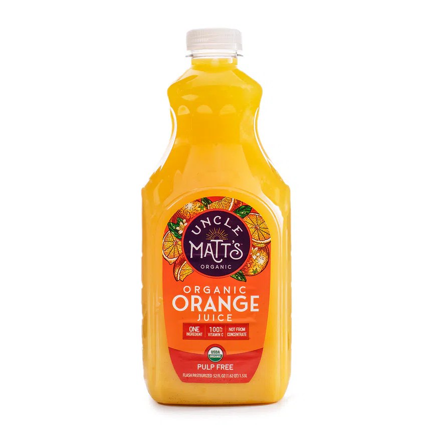 Uncle Matt's Organic product packaging